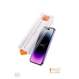 Mcdodo iPhone 14 Pro Max Uyumlu AutoFit Şeffaf Cam Ekran Koruyucu