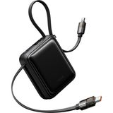 Mcdodo Mc-2550 10000mah 22.5w Dahili Kablolu Mini Powerbank Siyah