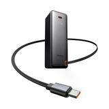 Mcdodo MC-3181 3 In 1 10000MAH 30W LED Ekranlı Powerbank (Dahili Geri Çekilebilir Kablo + Uk/us/eu Priz Uçları) - Siyah