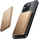 Mcdodo MC-4642 5000MAH 20W Metal Ultra Ince Manyetik Kablosuz Powerbank - Bej