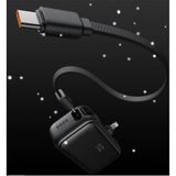 Mcdodo MC-7800 5000MAH 22.5W Dahili Kablo ve Lightning Konnektörlü Mini Powerbank - Mat Siyah