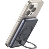 Mcdodo MC-8361 5000mAh 20W 360° Halka Standlı Metal Manyetik Powerbank - Siyah