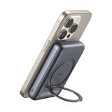 Mcdodo MC-8371 10000MAH - 20W Dahili 360° Halka Standlı Metal Ultra Ince Manyetik Powerbank - Siyah