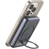 Mcdodo MC-8371 10000MAH - 20W Dahili 360° Halka Standlı Metal Ultra Ince Manyetik Powerbank - Siyah
