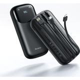 Mcdodo MC-8530 20000MAH 22.5W Pd & Qc Hızlı Şarj Dijital Göstergeli Çoklu Kablolu Powerbank(Type-C / Lightning/usb-A)) - Siyah