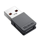 Mcdodo OT-6970 Siyah 5A Destekli Type C To USB 2.0 Çevirici Dönüştürücü OTG Adaptör