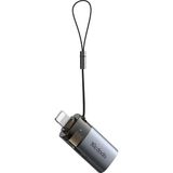 Mcdodo OT-7850 2'si 1 Arada Usb-A To Lightning+ Sd Kart Aktarım Dönüştürücü - SİYAH