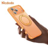 Mcdodo Pc-1874 İphone 17 Pro Yakalama Düğmeli Manyetik 360 Halka Standlı Kılıf Turuncu