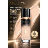 Mcellyn MC ELLYN Moisturizing Anti Stain Leke karşıtı Güneş koruyuculu SPF 15 Fondöten 01
