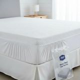 Mcg Alez Micro Fitted Yatak Koruyucu 160*200 cm - Açık Beyaz - Gri - 100 x 200 x 25 cm