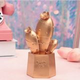 Mcg® LED Işıklı Sevimli Kaktüs Dekoratif Masa Lambası Mini Biblo Gece Lambası Gold