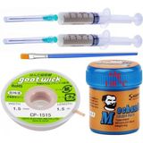 Mchnic Solder Paste Krem Lehim 138°C 42G Lehim Toplama CP-1515 Emme Teli 1,5mm Set 5in1