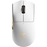 Mchose K7 Ultra White Gold 8k Hz PAW3950 Sensör Kablosuz Simetrik Gaming Mouse (Mc-K7-7) - Beyaz