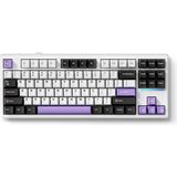 Mchose K87 %80 Tkl Rgb Kablosuz Hotswap Mor Mekanik Gaming Klavye (MC-K87-13) - Beyaz - Siyah