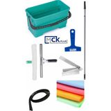 MCK Plus Profesyonel Pencere,cam,ayna Temizleme Seti,duş ve Cam Için Cam Sileceği 35cm Çekçek,peluş - Kırmızı