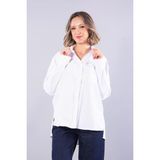 Mckanzie 2755 Tek Cep Arkası Uzun Tunik Gömlek - XL - Beyaz