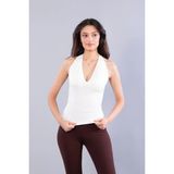 Mckanzie 5066 Boyundan Geçmeli Kaplı Atlet - Beyaz - M - L