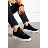 MCLACOS Siyah Beyaz Erkek Sneaker Günlük Spor Ayakkabı Yüksek Taban - Rahat Tasarım Q7