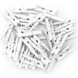 MCM Group 100'LÜ Beyaz Ahşap Mandal 2.5cm (10'lu PAKET-1000 Adet) ( Lisinya )