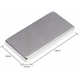 MCM Group 2 Adet 20X10X2 mm Neodyum Mıknatıs Köşeli Magnet N35 Nikel Kaplama Güçlü Kaliteli Dayanıklı ( Lisinya )