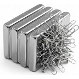 MCM Group 2 Adet 40X20X5MM Neodyum Magnet Güçlü N35 Mıknatıs Köşeli Nikel Kaplama ( Lisinya )