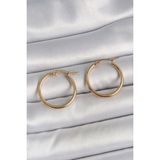 MCM Group 316 Çelik Gold Renk 22MM Kadın Halka Model Kadın Küpe - Lisinya