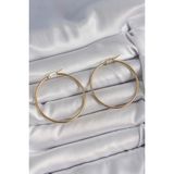 MCM Group 316 Çelik Gold Renk 43 mm Halka Model Kadın Küpe - Lisinya