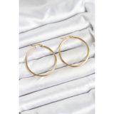 MCM Group 316L Çelik Gold Renk 35 mm Halka Kadın Küpe - Lisinya