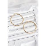 MCM Group 316L Çelik Gold Renk 45 mm Halka Kadın Küpe - Lisinya