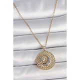 MCM Group 316L Çelik Gold Renk Mix Renk Ay Güneş Model Kadın Kolye - Lisinya