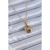 MCM Group 316L Çelik Gold Renk Zirkon Taşlı Kadın Kolye - Lisinya