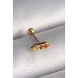 MCM Group 316L Çelik Gold Turuncu Zirkon Taşlı Tragus Piercing