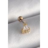 MCM Group 316L Çelik Gold Üçgen Zirkon Taşlı Tragus Piercing
