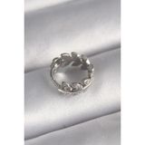 MCM Group 316L Çelik Gümüş Renk Zirkon Taşlı Yaprak Tragus Piercing