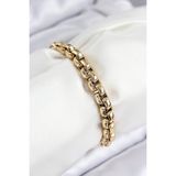 MCM Group 316L Çelik Halat Zincir Model Gold Renk Kadın Bileklik - Lisinya