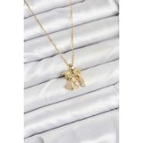 MCM Group 316L Çelik Zincir Gold Renk Erkek Kız Model Kadın Kolye - Lisinya