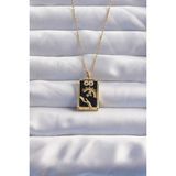 MCM Group 316L Çelik Zincir Gold Renk Sonsuzluk Detay Zirkon Taşlı Tarot Kolye - Lisinya