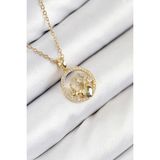 MCM Group 316L Çelik Zirkon Taşlı Yıldız ve Kalp Model Gold Renk Kadın Kolye - Lisinya