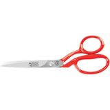 MCM Group 3257-9 Tekstil / Yatık Konfeksiyon Makası No: 9 Inç / 22,86 cm - Nikel Kaplama, Kırmızı Saplı, Mikro Tırtıllı - Lisinya
