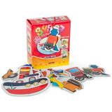 MCM Group 8742 Dıytoy Süper Renkli 5'i1 Kutuda Puzzle - Taşıtlar / 3+4+5+6+7 Parça Puzzle