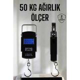 MCM Group Ağırlık Ölçer 50 kg El Terazisi El Kantarı Pilli LED Ekran