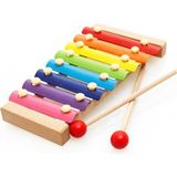 MCM Group Ahşap Ksilofon - 8 Nota Renkli Müzik Aleti (3+)