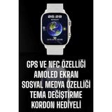 MCM Group Akıllı Saat Android ve Ios Uyumlu Nfc ve Gps Özelliği Arama Cevaplayan