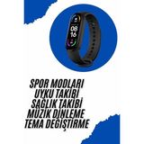 MCM Group Akıllı Uyumlu Bileklik M6 Adımsayar Spor Modları Çağrı Görme Türkçe Menü