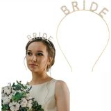 MCM Group Altın Gold Renk Bekarlığa Veda Kristal Taş Bride Tacı Ithal 16X10 cm - Lisinya