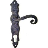 MCM Group Antika Tarz Dekoratif Pirinç Ferforje Oda Kapı Kolu - 210X43 Mm, Oksit ( Lisinya )