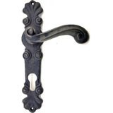 MCM Group Antika Tarz Dekoratif Pirinç Okyanus Banyo Kapı Kolu - 230X46 Mm, Oksit - Lisinya