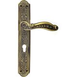 MCM Group Antika Tarz Dekoratif Pirinç Ulu Model Desenli Oda Kapı Kolu - 354X57 Mm, Antik - Lisinya