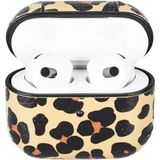 MCM Group Apple Airpods 3.nesil Uyumlu Deri Kılıf Juni Leo-Ne Leopar