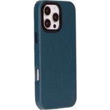 MCM Group Apple iPhone 16 Pro Max Uyumlu, Hakiki Deri, El Yapımı Kılıf, Mavi